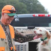 Hunter with his dog